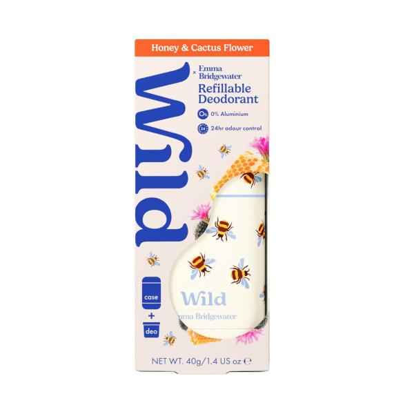 WILD DEODORANT STICK BEE CASE WITH HONEY & CACTUS 40G
