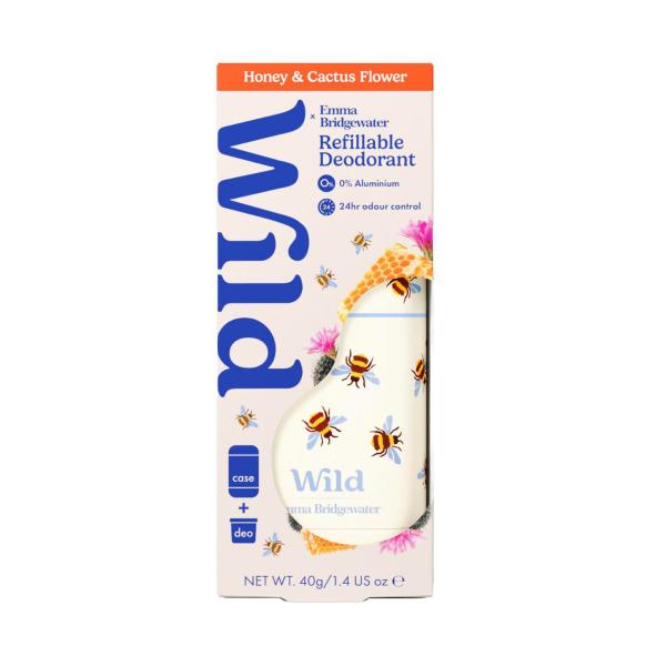 WILD DEODORANT STICK BEE CASE WITH HONEY & CACTUS 40G