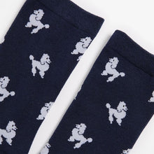 Poodle Print Crew Length Socks - AC-Lab