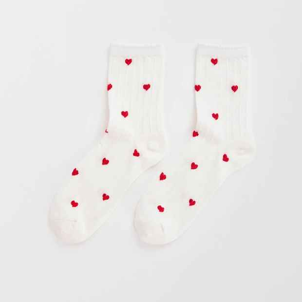 Australian Cotton Blend Pointelle Crew Socks