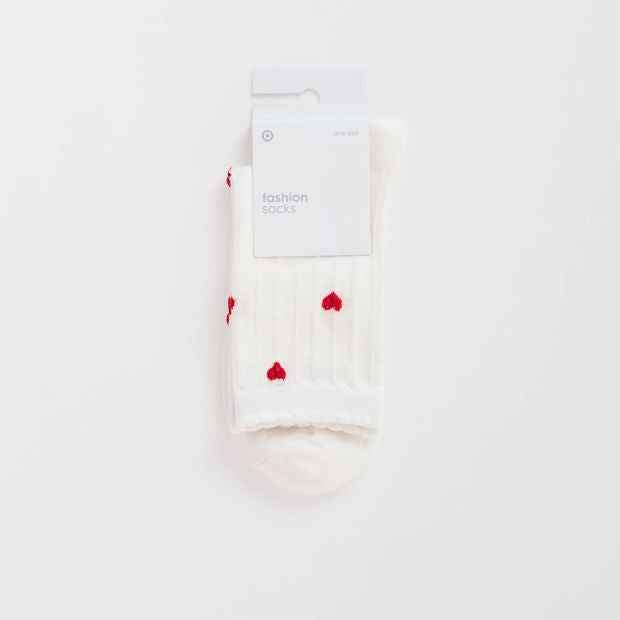 Australian Cotton Blend Pointelle Crew Socks