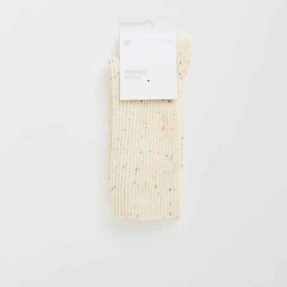 Australian Cotton Blend Marled Crew Socks