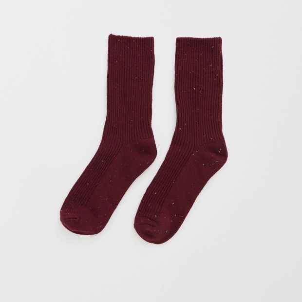 Australian Cotton Blend Marled Crew Socks