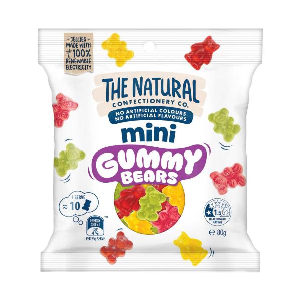 TNCC SOFT JELLIES MINI GUMMY BEARS 80G