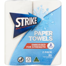 Strike Paper Towels Embossed 2 Ply 2 Pack
