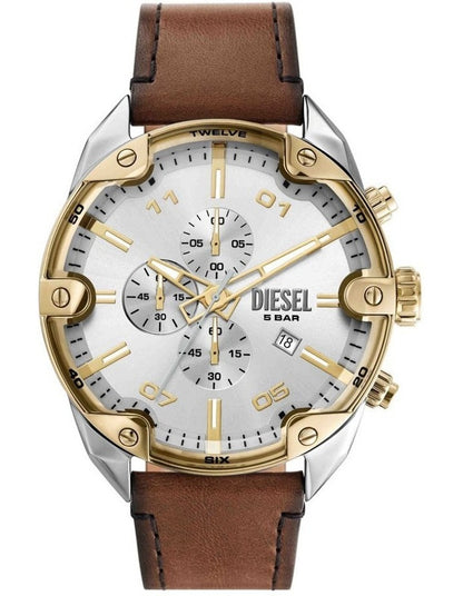Spiked Chronograph Watch DZ4665 in Brown