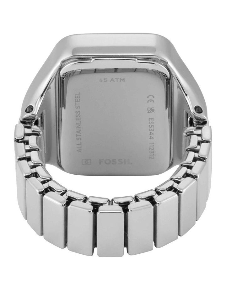 ES5344 Raquel Watch Ring Analogue Watch in Silver-Tone