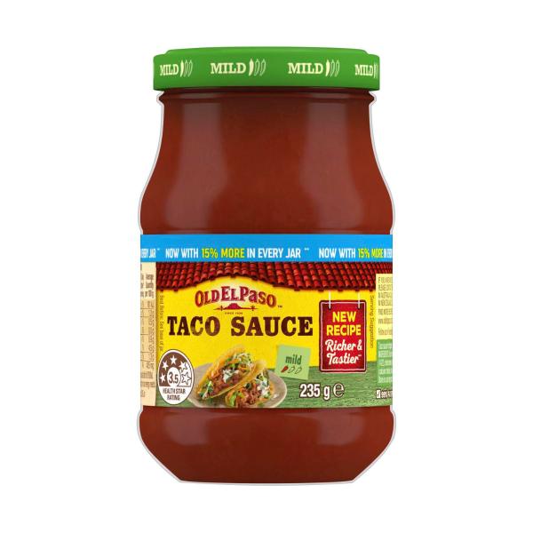 OLD EL PASO MILD TACO SAUCE 235G