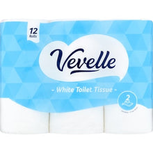 Vevelle White 2 Ply Toilet Tissue 12 pack