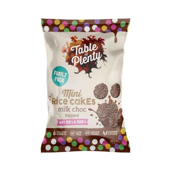 TABLE OF PLENTY MINI RICE CAKES 100S & 1000S FAMILY PACK 200G