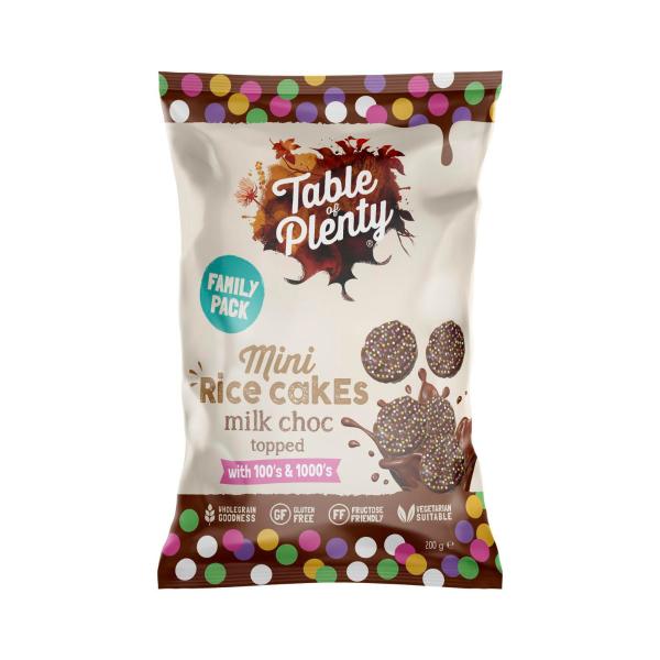 TABLE OF PLENTY MINI RICE CAKES 100S & 1000S FAMILY PACK 200G