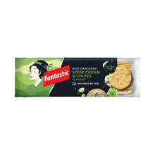 FANTASTIC RICE CRACKER SOUR CREAM AND CHIVES FLAVOUR 100G