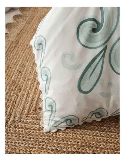Thalia Quilt Cover Set in Blue