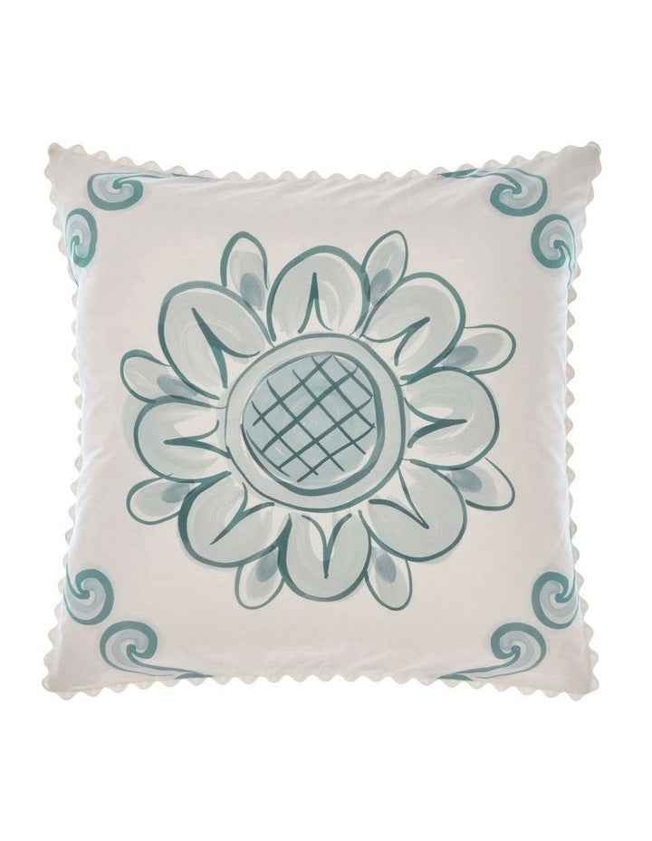 Thalia Quilt Cover Set in Blue