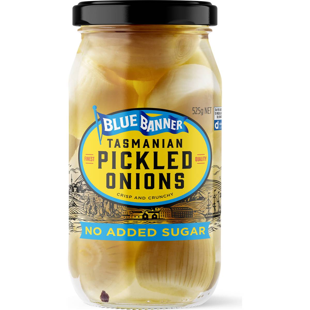 Blue Banner Tasmanian Pickled Onions No Added Sugar 525g
