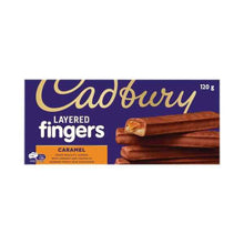 CADBURY FINGERS CARAMEL BISCUITS 120G