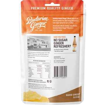 Buderim Ginger Naked Sliced 350g