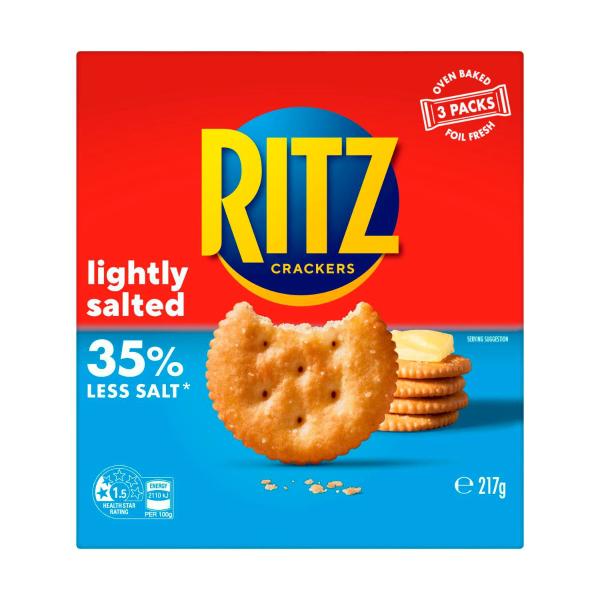 RITZ CRACKERS LIGHTLY SALTED 217G