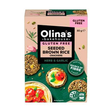 OLINA'S BROWN RICE CRACKERS MIXED HERB 80G