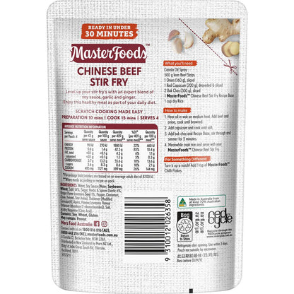 MasterFoods Chinese Beef Stir Fry Recipe Base 175g