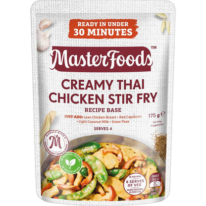 MasterFoods Stir Fry Recipe Base Creamy Thai Chicken 175g