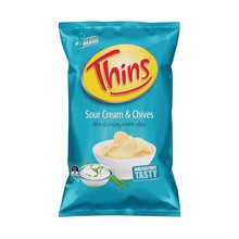THINS POTATO CHIPS:SOUR CREAM & CHIVES:.:175 GRAM