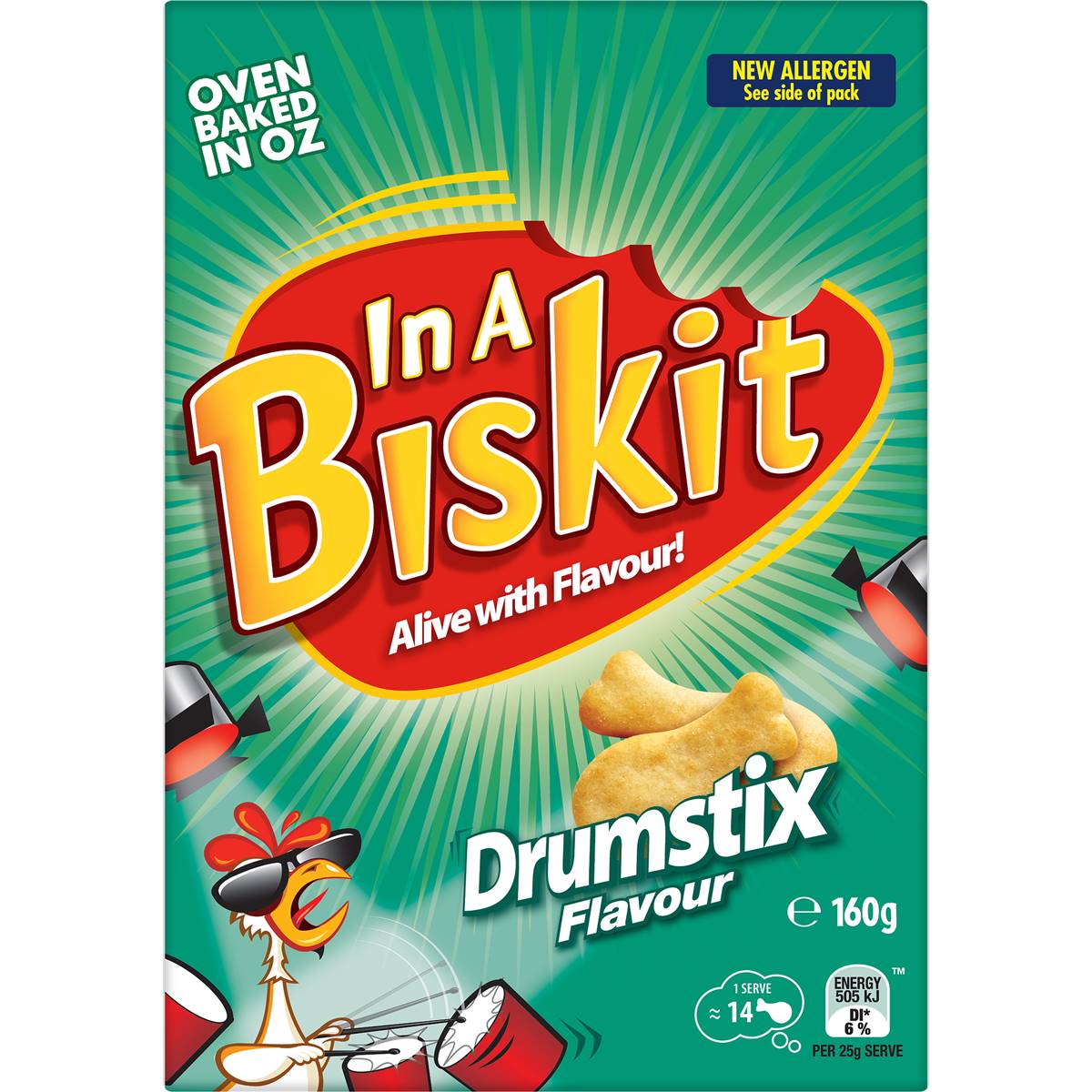 In A Biskit Drumstix Crackers 160g