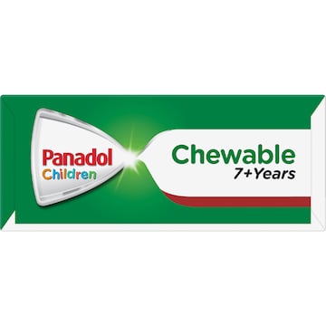 Panadol Children 7+ Years Chewable Tablet Pain Relief 12 pack