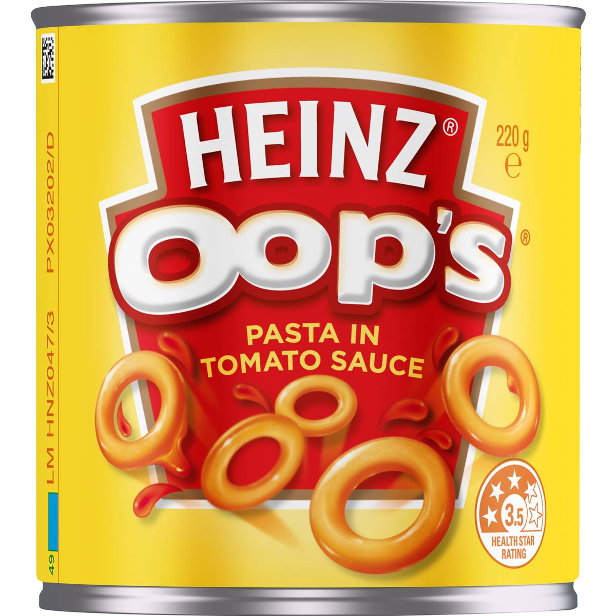 Heinz Oops Pasta In Tomato Sauce Canned Spaghetti o's 220g
