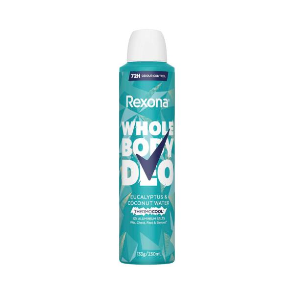 REXONA WOMEN WHOLE BODY DEODORANT THERMO EUCALYPTUS & COCO 230ML