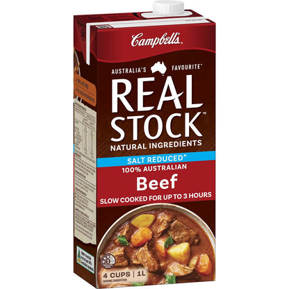 Campbell's Real Stock Beef Salt Reduced Liquid Stock 1l
