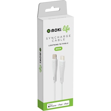 Moki Life Lightning TypeC 90cm Cable each