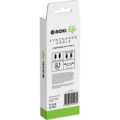 Moki Life Lightning Typec 90cm Cable Each