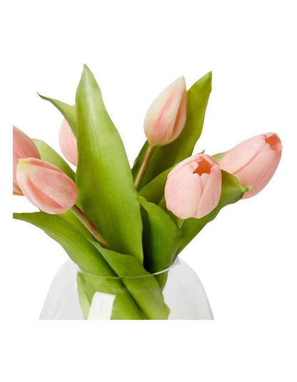 Tulip Bunch Alma Vase in Pink
