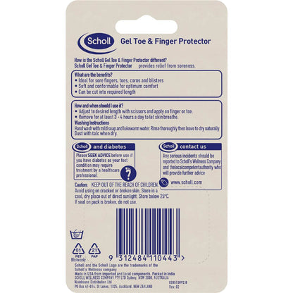 Scholl Gel Finger & Toe Foot Care Protector Each