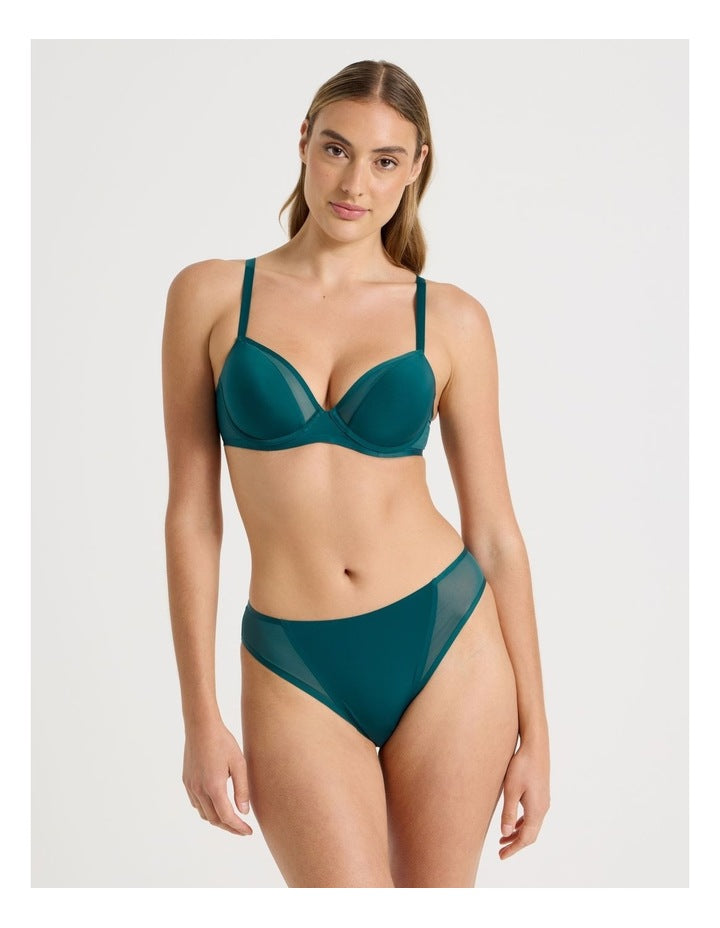 Soothe Sheer Bikini in Teal