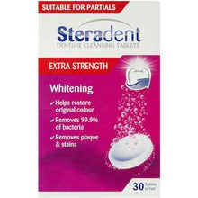 Steradent Denture Cleaning Tablets Extra Strength Intensive Whitening 30 pack