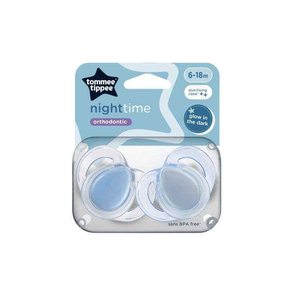 CLOSER TO NATURE NIGHT TIME SOOTHERS 6-18MTH 2PACK
