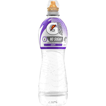 Gatorade G Active Sports Drinks Grape Water Electrolytes & Vitamins 600ml