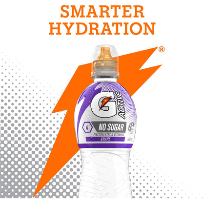 Gatorade G Active Sports Drinks Grape Water Electrolytes & Vitamins 600ml