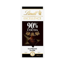 LINDT EXCELLENCE CHOCOLATE:90% DARK:.:100 GRAM
