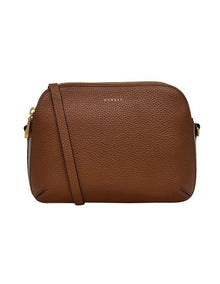 Dukes Place Medium Ziptop Crossbody Bag in Brown
