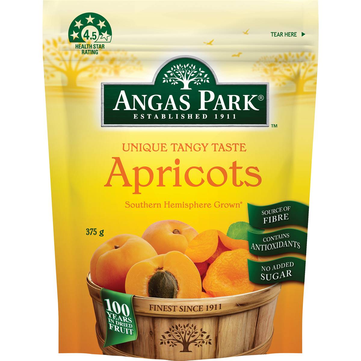 Angas Park Apricots 375g