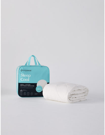 Sleep Cool Australian Wool/Cotton Protector Single