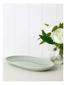 Avenue Oval Platter in Sage Green