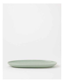 Avenue Oval Platter in Sage Green