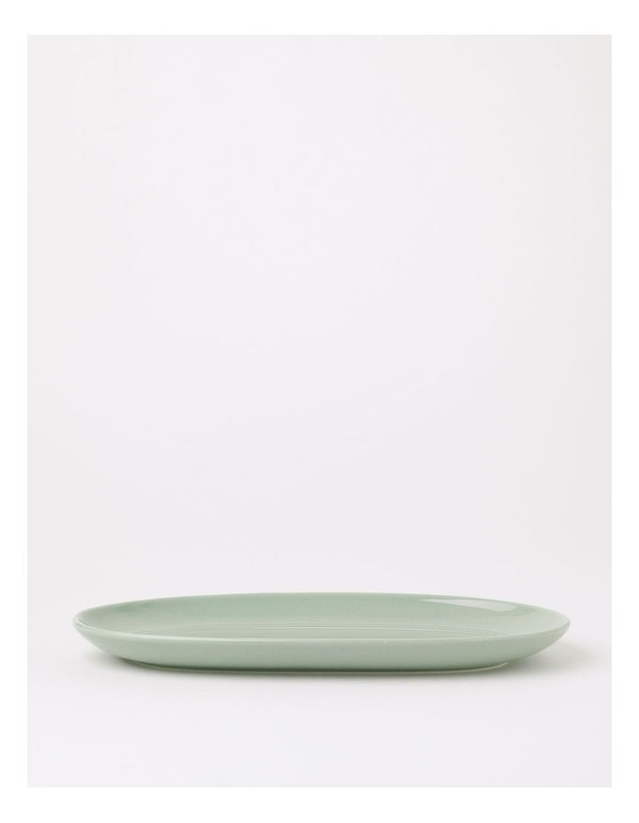 Avenue Oval Platter in Sage Green