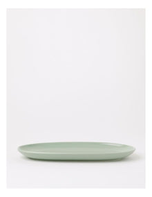 Avenue Oval Platter in Sage Green