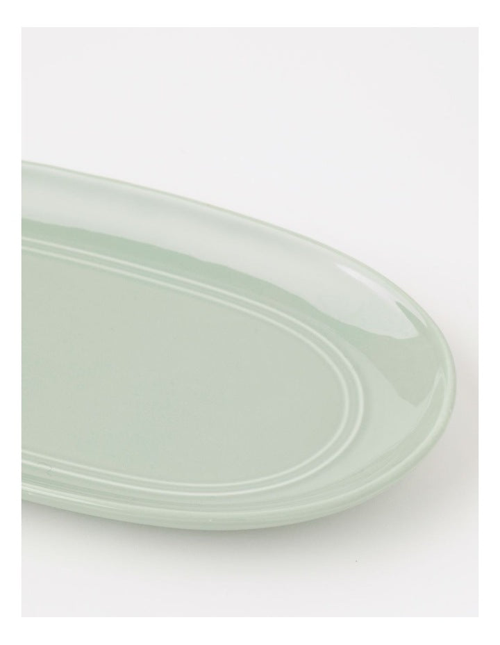 Avenue Oval Platter in Sage Green