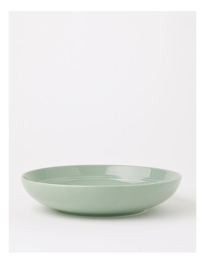 Avenue Shallow Serving Bowl in Sage Green